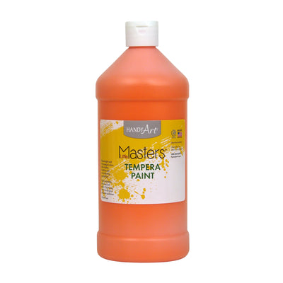 Little Masters® Tempera Paint, Orange, 32 oz., Pack of 6