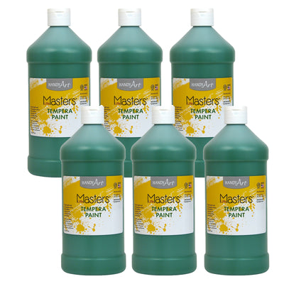Little Masters® Tempera Paint, Green, 32 oz., Pack of 6