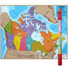 Laminated Map, Canada, 47" x 38"