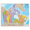 Laminated Map, Canada, 47" x 38"