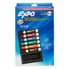 Low Odor Dry Erase Marker Set with 6-Marker Organizer and Eraser