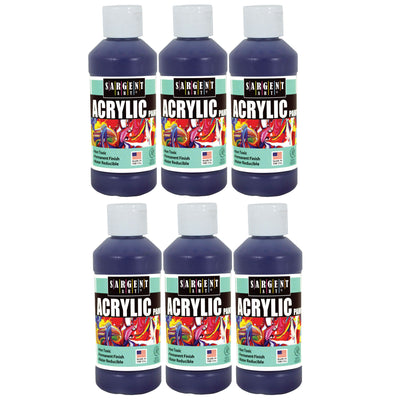 Acrylic Paint, 8 oz., Violet, Pack of 6