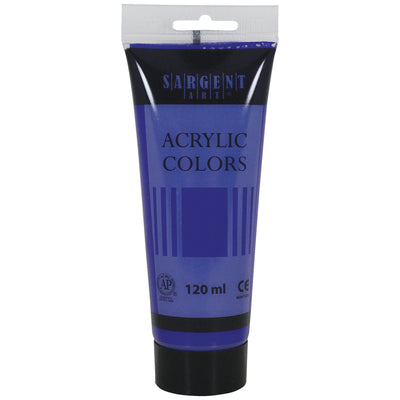 Acrylic Paint Tube, 120 ml, Dark Cobalt Violet, Pack of 6