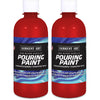Acrylic Pouring Paint, 16 oz, Rubine Red, Pack of 2