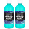 Acrylic Pouring Paint, 16 oz, Turquoise, Pack of 2