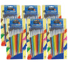Rainbow Paint Brush Set, Assorted Sizes, 12 Per Pack, 6 Packs