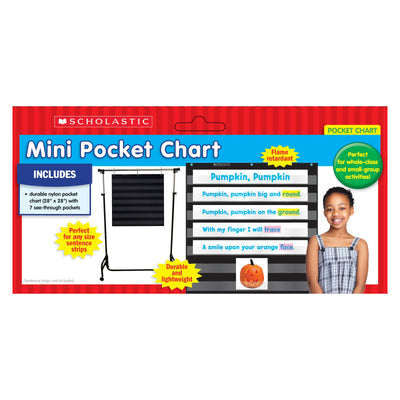 Mini Pocket Chart, 28" x 28", Black