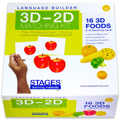 Language Builder® 3D-2D Matching Kit, Foods