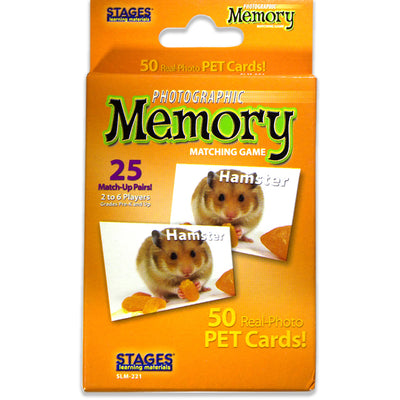 Pets Photographic Memory Matching Game, Pack of 3