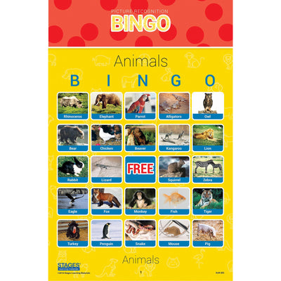 Picture Recognition Bingo Games, Set of all 5