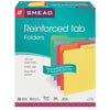 File Folders, Reinforced 1-3-Cut Tab, Letter Size, Assorted Colors, Box of 100