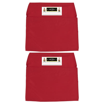 Seat Sack, Small, 12 inch, Chair Pocket, Red, Pack of 2