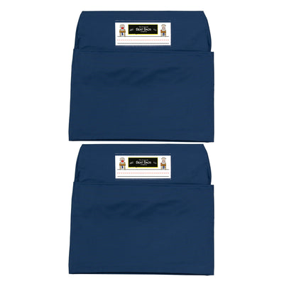 Seat Sack, Medium, 15 inch, Chair Pocket, Blue, Pack of 2