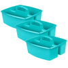 Large Caddy, Teal, Pack of 3