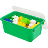 Small Cubby Bin with Cover, Classroom Green