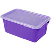 Small Cubby Bin with Cover, Classroom Purple