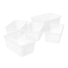 Small Cubby Bin, Translucent, 5-Pack