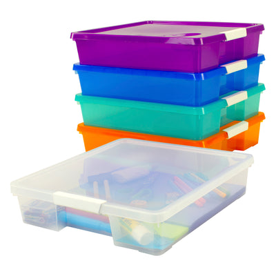 Stack & Store Box Craft Organizer, Assorted Colors, 5-Pack