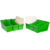 Large Book Bin, Green, Pack of 6