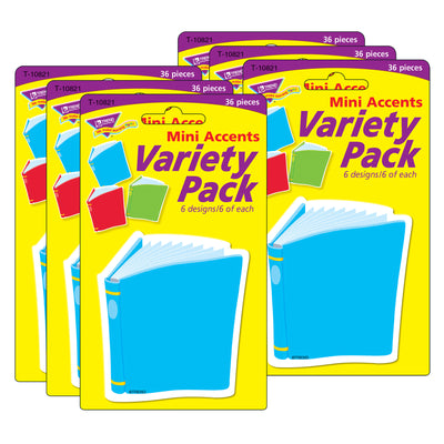 Bright Books Mini Accents Variety Pack, 36 Per Pack, 6 Packs