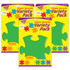 Puzzle Pieces Classic Accents® Variety Pack, 36 Per Pack, 6 Packs