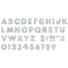 Silver Sparkle 4" Casual Uppercase Ready Letters®, 71 Per Pack, 3 Packs