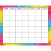 Colorful Brush Strokes Wipe-Off® Calendar, Monthly, Pack of 6