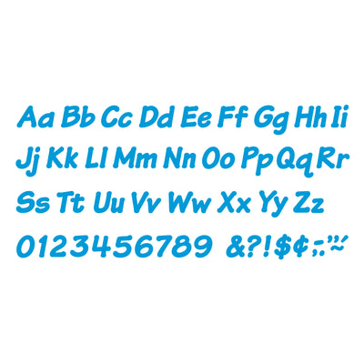Blue 4" Italic Combo Ready Letters®, 193 Per Pack, 3 Packs