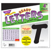 Black 4-Inch Italic Uppercase-Lowercase Combo Pack (EN-SP) Ready Letters®, 193 Per Pack, 3 Packs