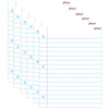 Notebook Paper Wipe-Off® Chart, 17" x 22", Pack of 6