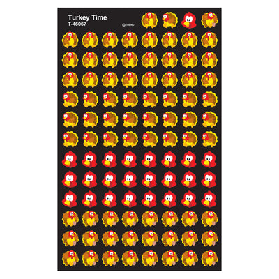 Turkey Time superShapes Stickers, 800 Per Pack, 6 Packs