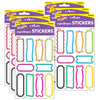 Labels superShapes Stickers-Large, 80 Per Pack, 6 Packs