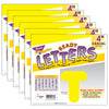 Yellow 4" Casual Uppercase Ready Letters®, 6 Packs