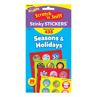 Seasons & Holidays Stinky Stickers® Variety Pack, 435 Per Pack, 2 Packs