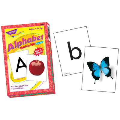 Alphabet Match Me® Cards, 52 Cards Per Set, 6 Sets