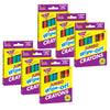 Jumbo Wipe-Off® Crayons, Assorted, 8 per pack, 6 packs