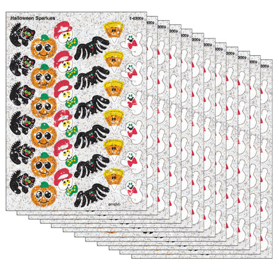 Halloween Sparkles Sparkle Stickers®, 72 Per Pack, 12 Packs