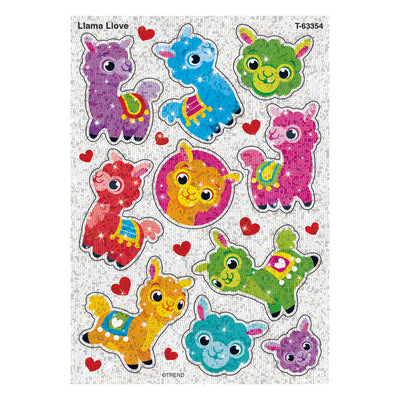 Llama Llove Sparkle Stickers®, 20 Per Pack, 6 Packs