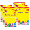 Colorful Crayons Terrific Labels™, 36 Per Pack, 6 Packs