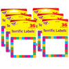 Rainbow Plaid Terrific Labels™, 36 Per Pack, 6 Packs
