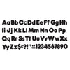 Black 4-Inch Casual Uppercase-Lowercase Combo Pack Ready Letters®, 182 Per Pack, 3 Packs