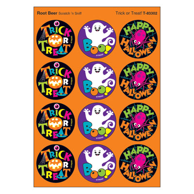 Trick or Treat!-Root Beer Stinky Stickers®, 48 Per Pack, 6 Packs