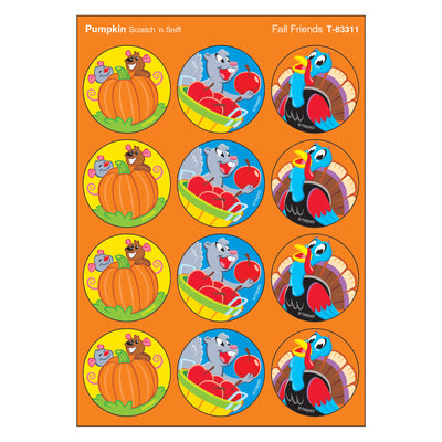 Fall Friends-Pumpkin Stinky Stickers®, 48 Per Pack, 6 Packs