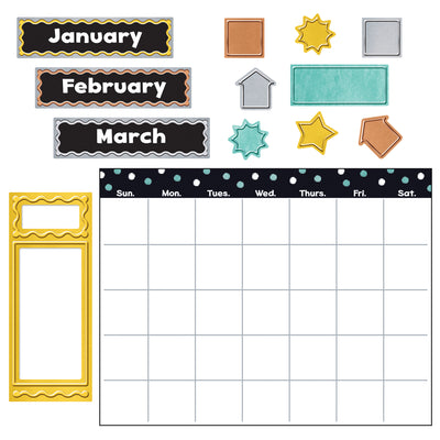 I ♥ Metal™ Wipe-Off® Calendar Bulletin Board Set, 3 Sets