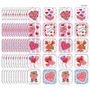 Valentines Day Stickers, 120 Per Pack, 12 Packs