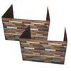 Reclaimed Wood Design Privacy Screen, Pack of 2