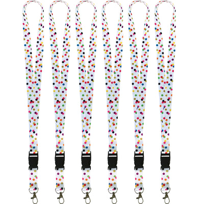 Confetti Lanyard, Pack of 6