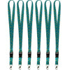 Teal Confetti Lanyard, Pack of 6