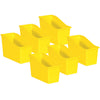 Yellow Plastic Book Bin, Pack of 6