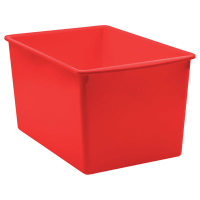 Red Plastic Multi-Purpose Bin, Pack of 3